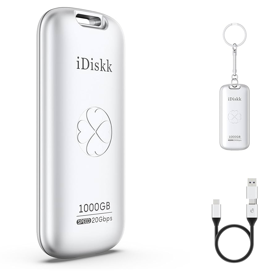 値下げ！iDiskk 2TB 外付けSSDポータブルドライブ Amazon | iDiskk 外付け SSD 2TB USB4.0 40Gbps 読込み最大